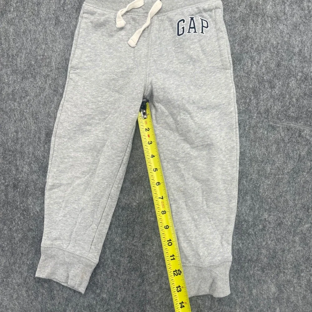 Gap Sweatpants Kids  XS Jogger Bundle Gray Black Fleece 2 Pack